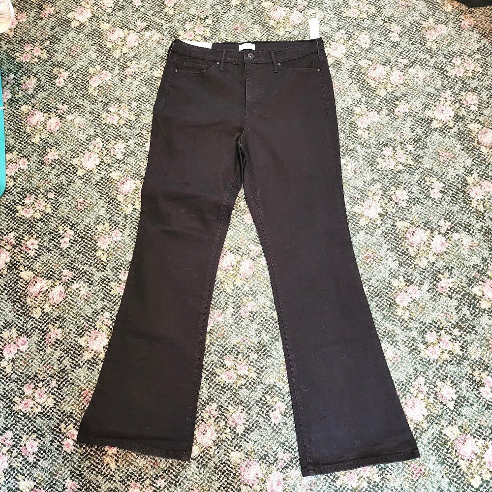 Jessica Simpson Women's 12/31 Bootcut Jeans Black Rinse NWT #560